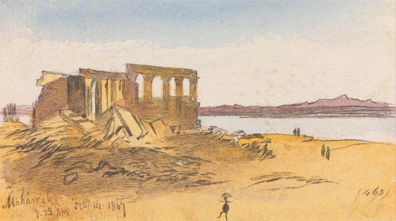 Maharraka, 7:25 del 14 febbraio 1867 (463) da Edward Lear