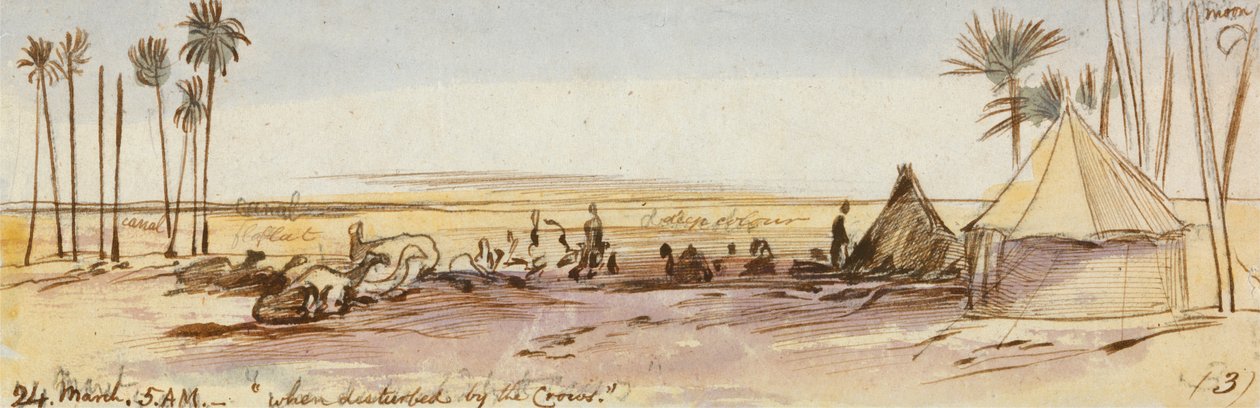 Vicino a Belbeis da Edward Lear