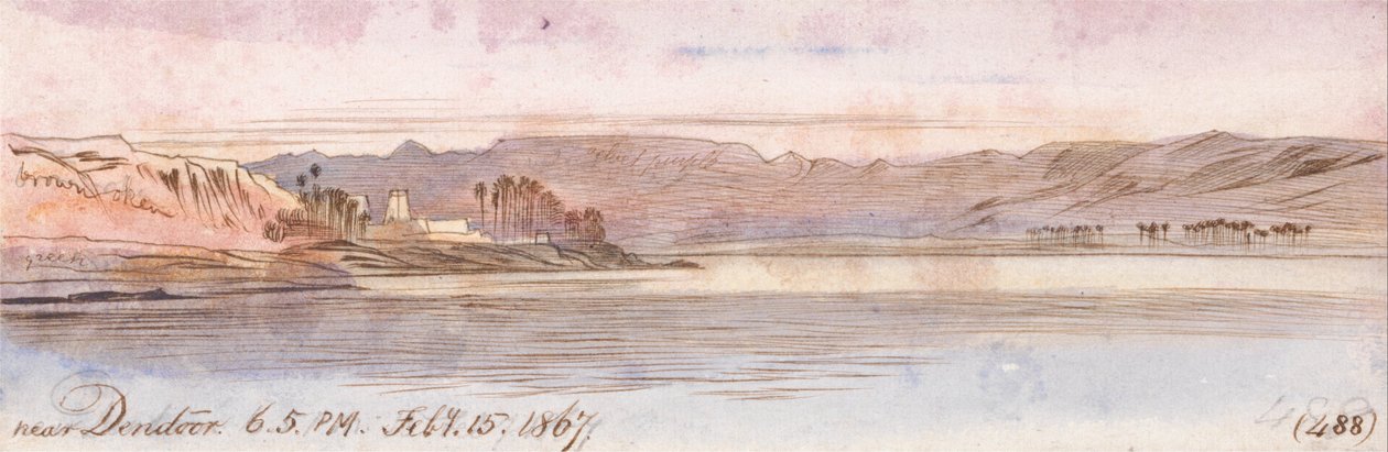 Vicino a Dendour da Edward Lear