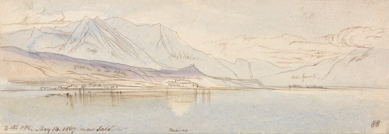 Vicino a Salo, Maderno da Edward Lear