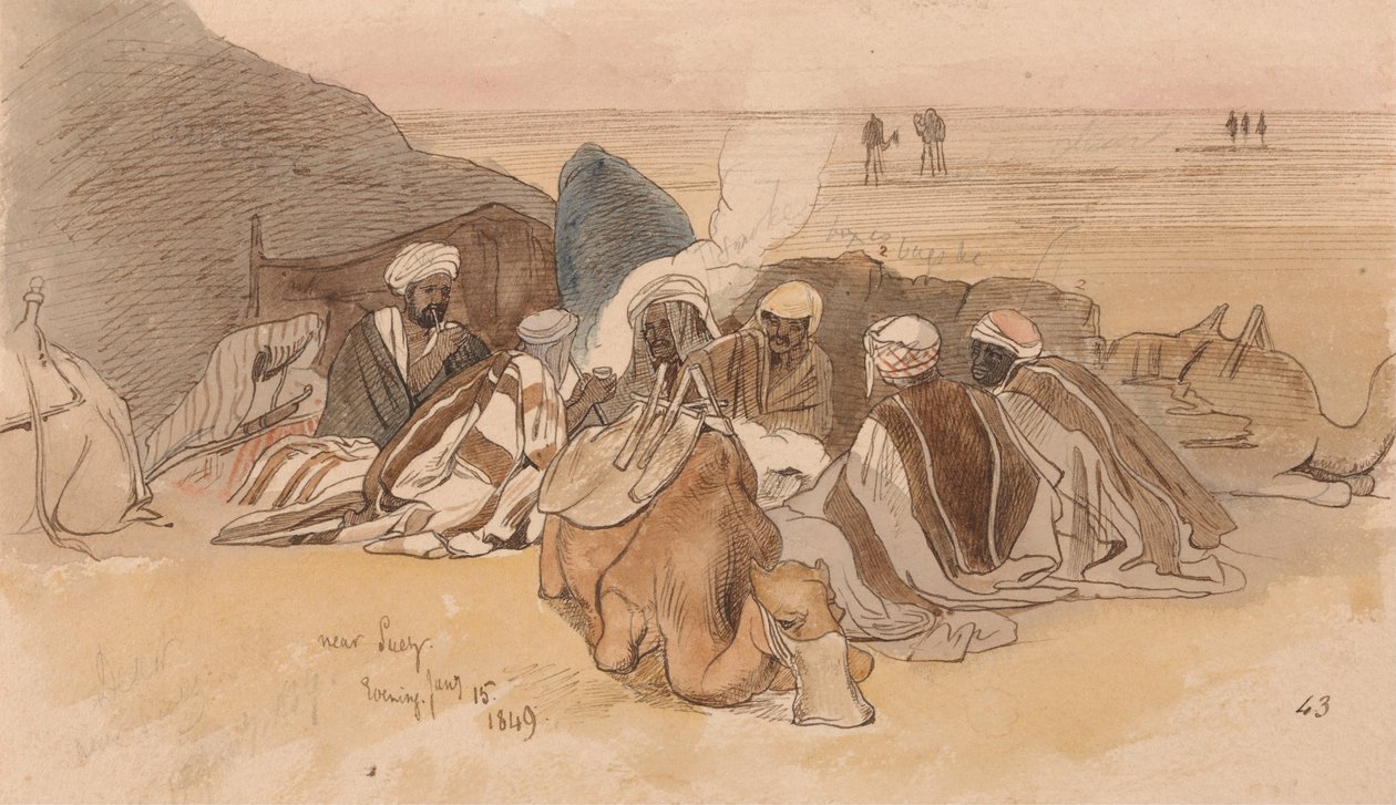 Vicino a Suez, sera, 15 gennaio 1849 (43) da Edward Lear