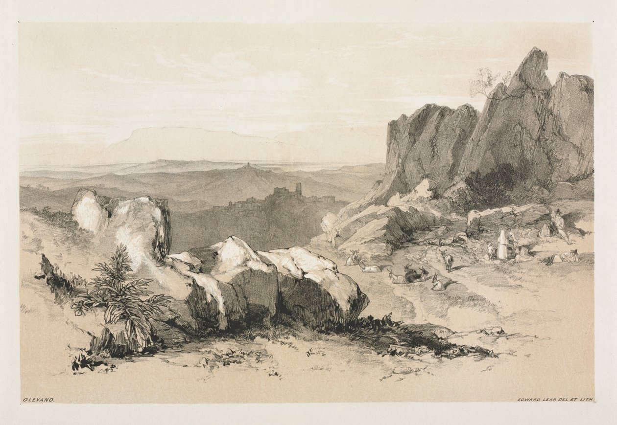 Olevano da Edward Lear