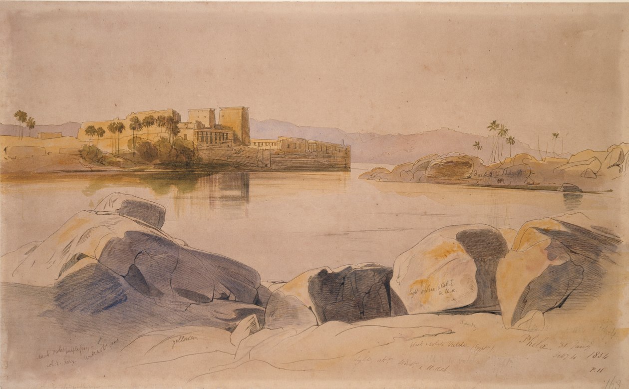Philae, Egitto da Edward Lear