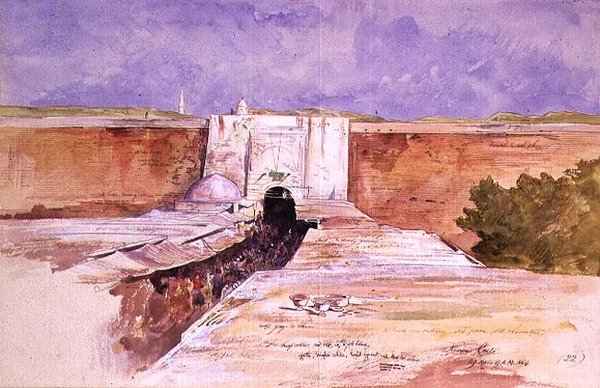 Il bazar Kanea, Creta da Edward Lear