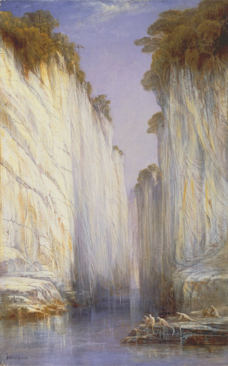 Le rocce di marmo — Nerbudda Jubbolpore da Edward Lear