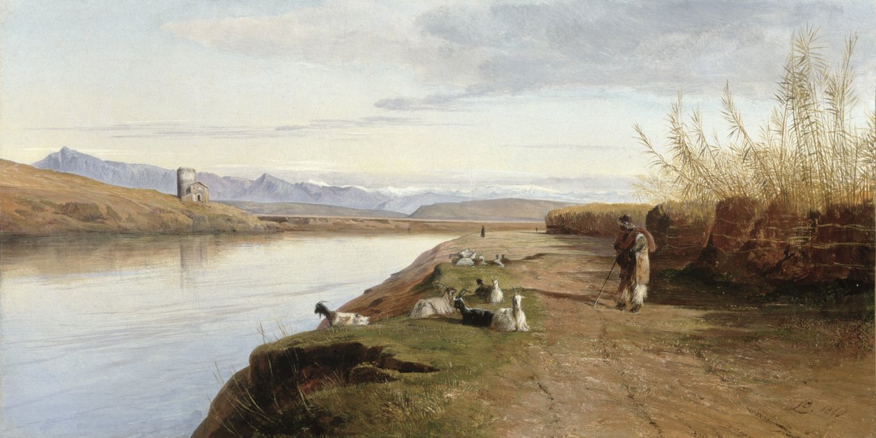 La campagna romana, 1860 da Edward Lear