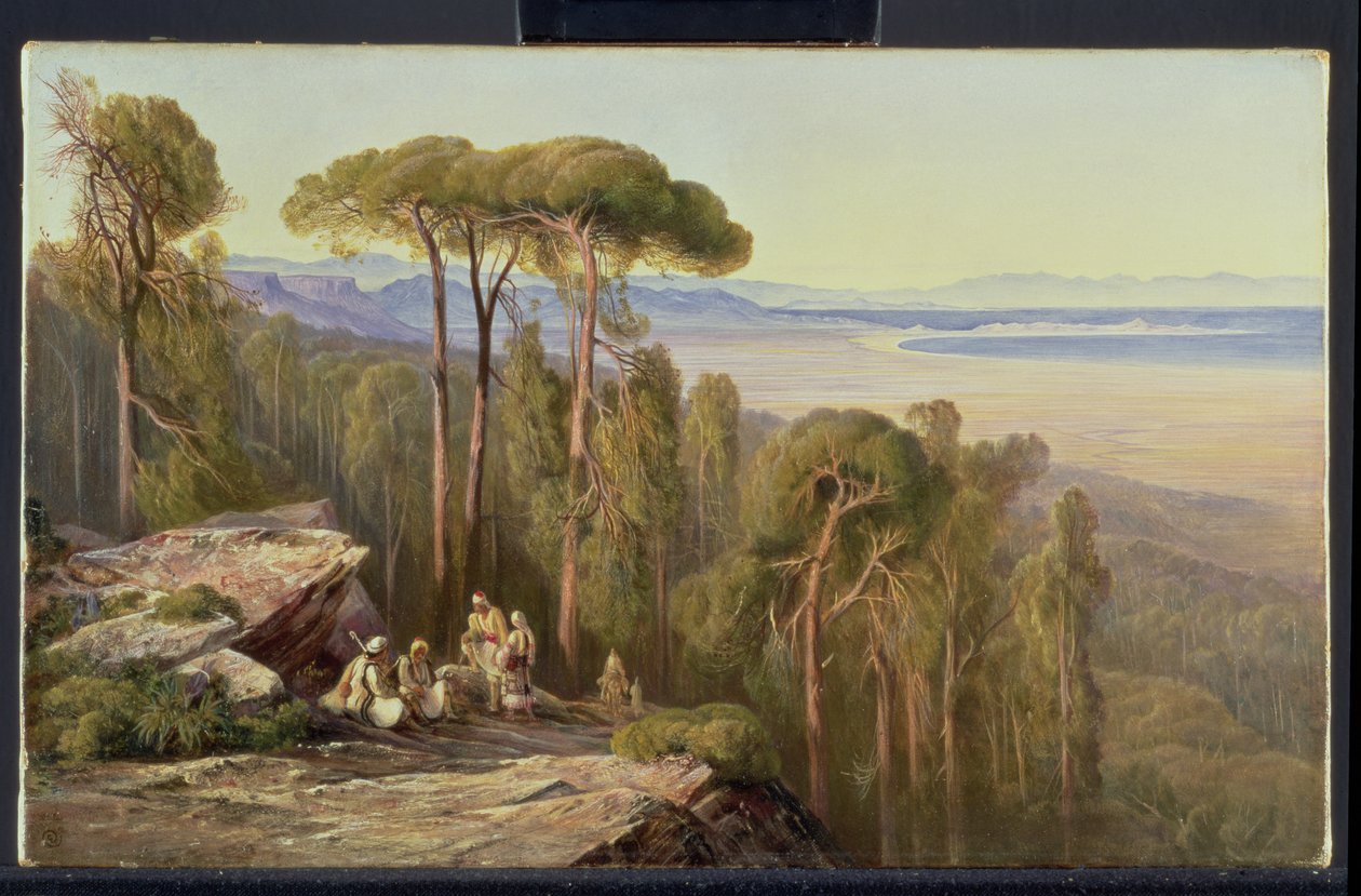 Viaggiatori in un bosco da Edward Lear