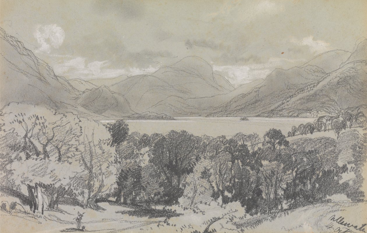Ullswater, 14 ottobre 1836 da Edward Lear