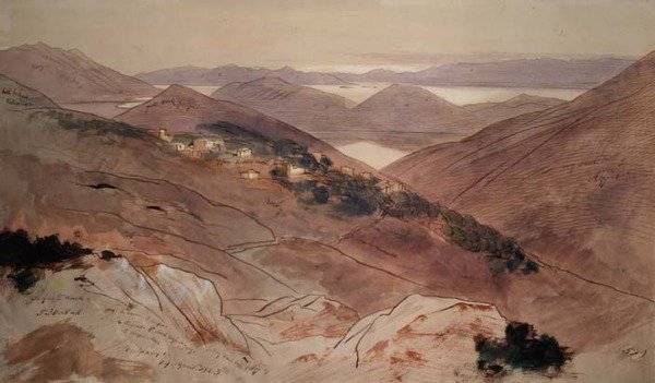 Villaggio di Katochori da Edward Lear