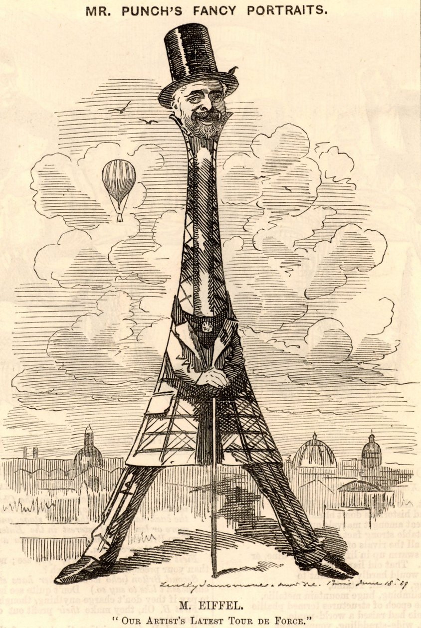 Caricatura di Gustave Eiffel da Edward Linley Sambourne