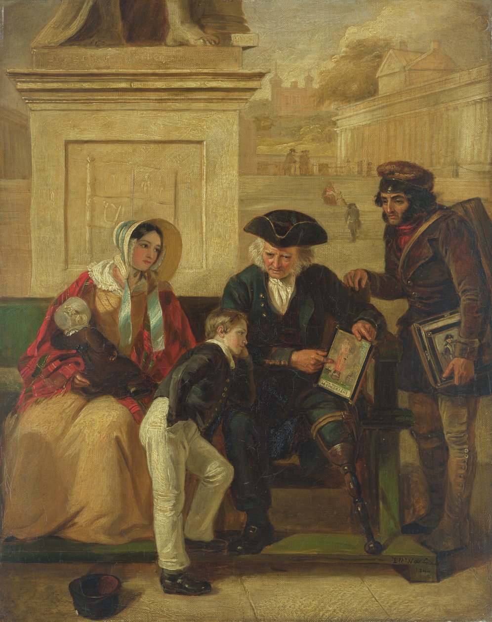 Il veterano di Abukir, 1844 da Edward Matthew Ward