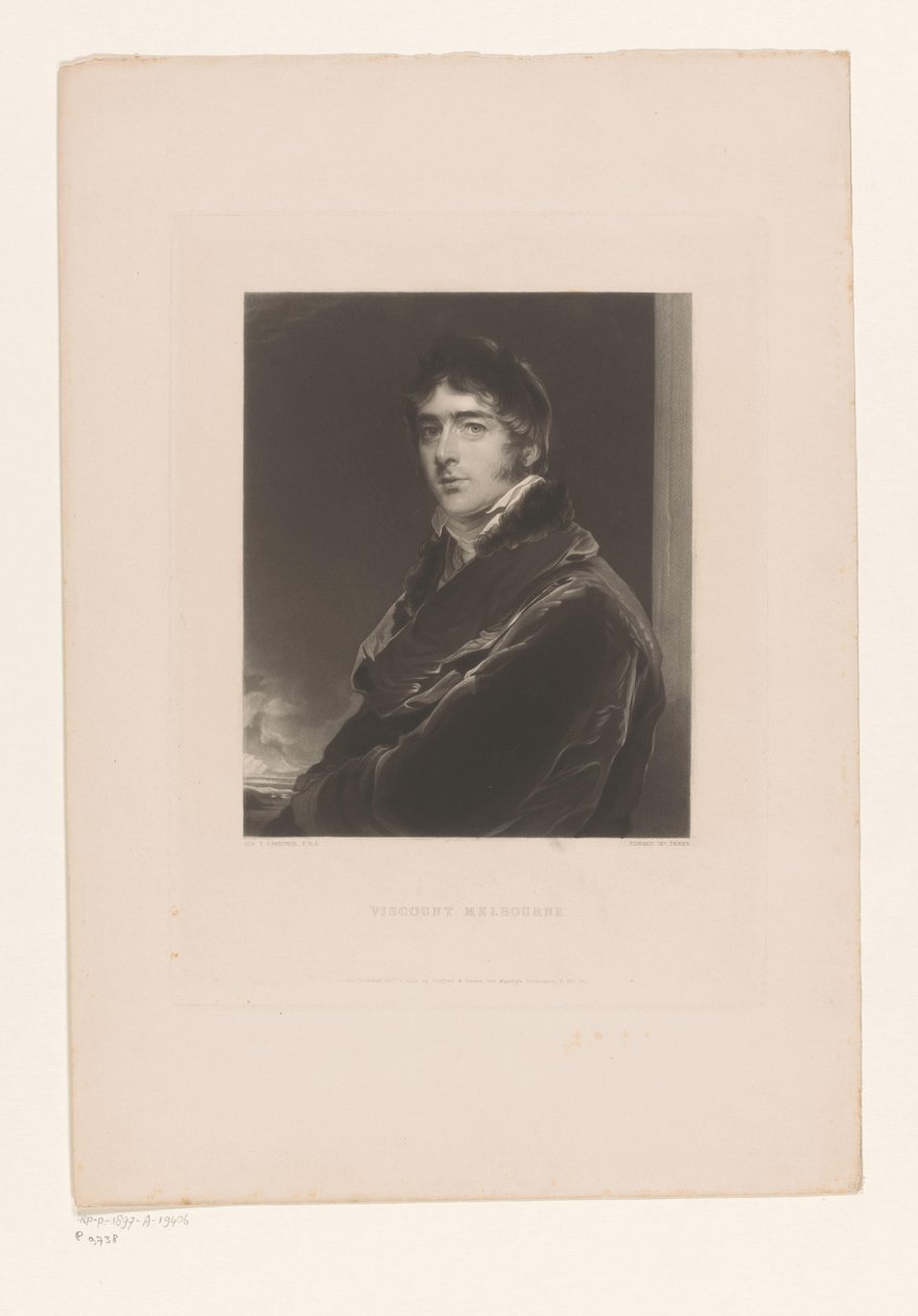 Ritratto di William Lamb, Visconte Melbourne da Edward McInnes