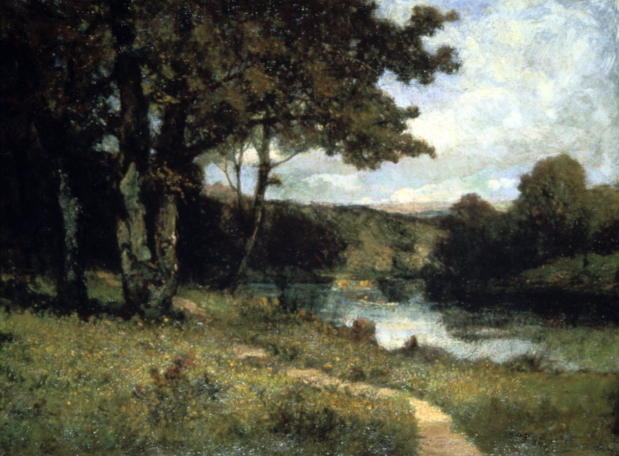 Alberi vicino a un fiume da Edward Mitchell Bannister