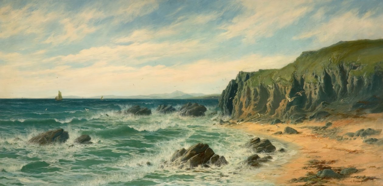 Scena costiera, 1887 da Edward Moore