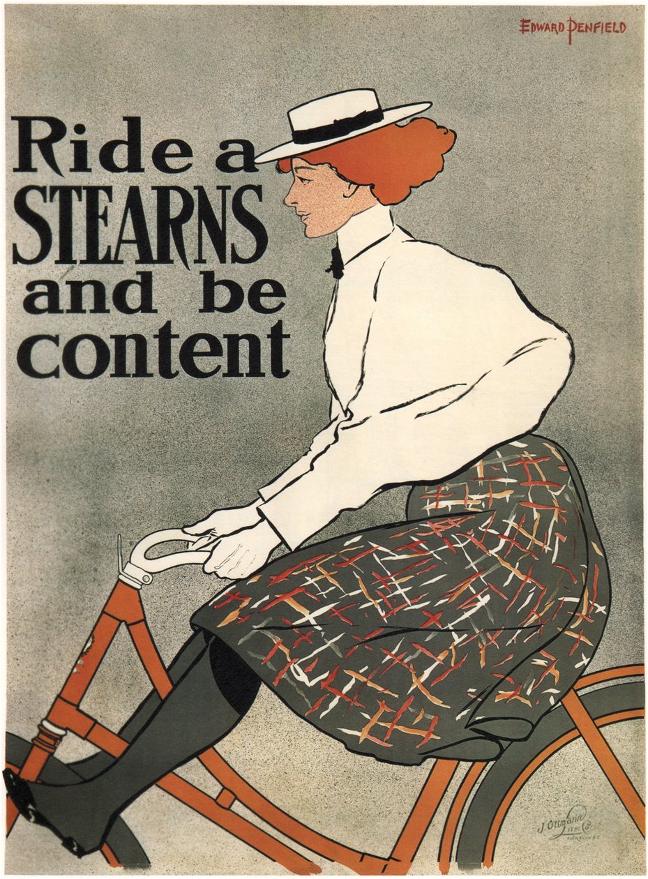 Cavalca uno Stearns, 1896 da Edward Penfield