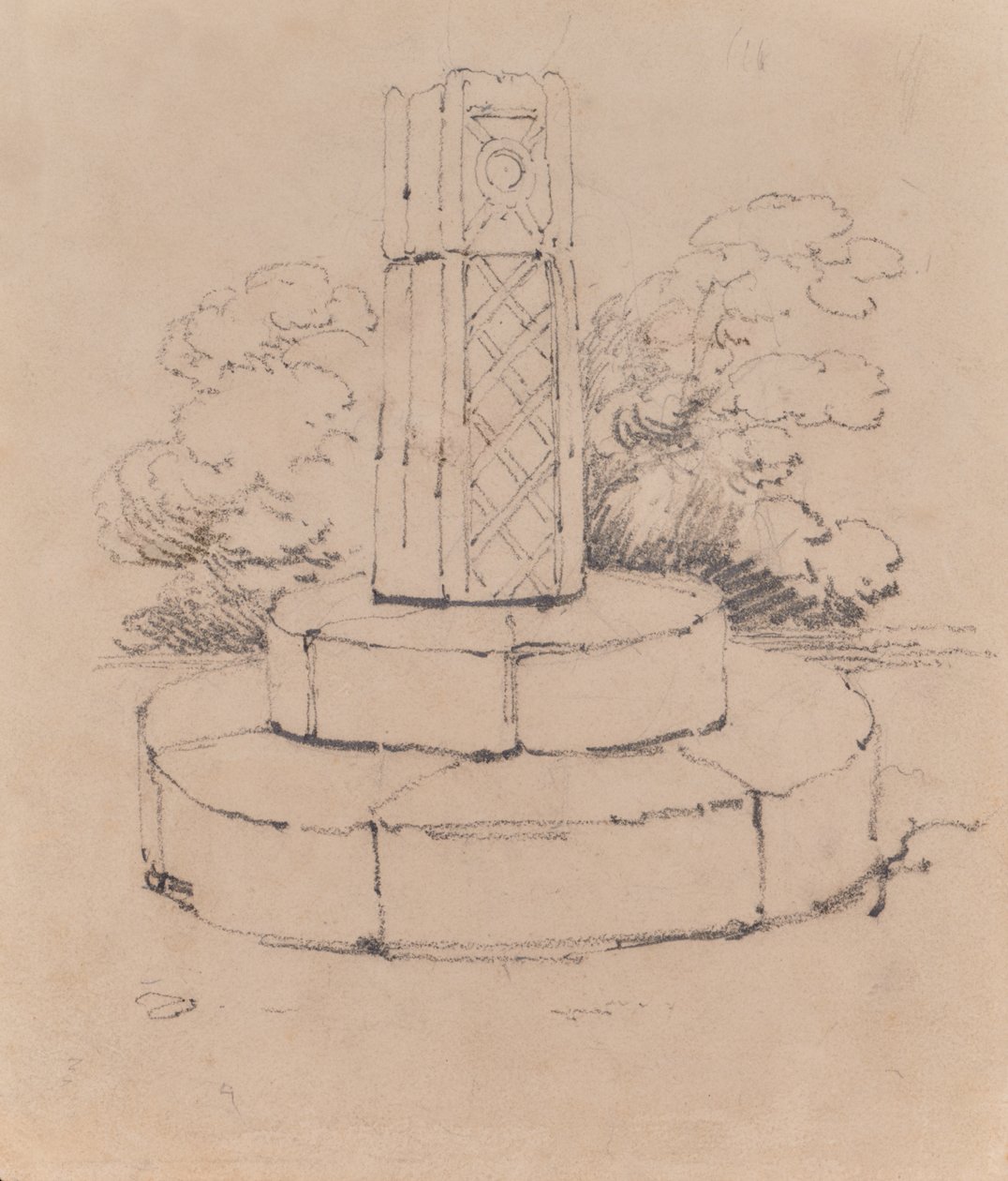Schizzo del monumento da Edward Pretty