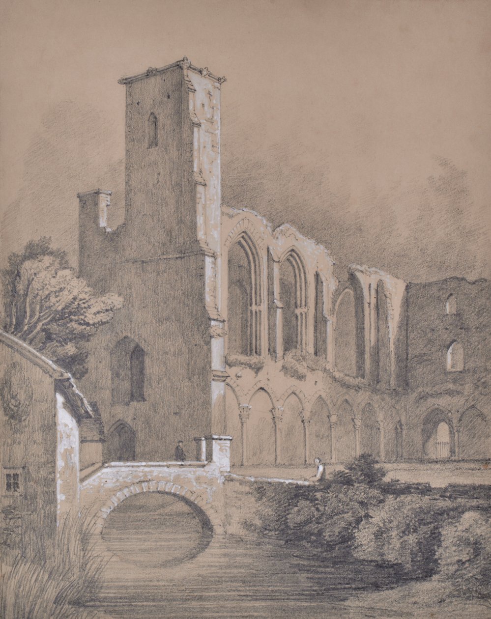 Rovine di una cattedrale da Edward Pretty