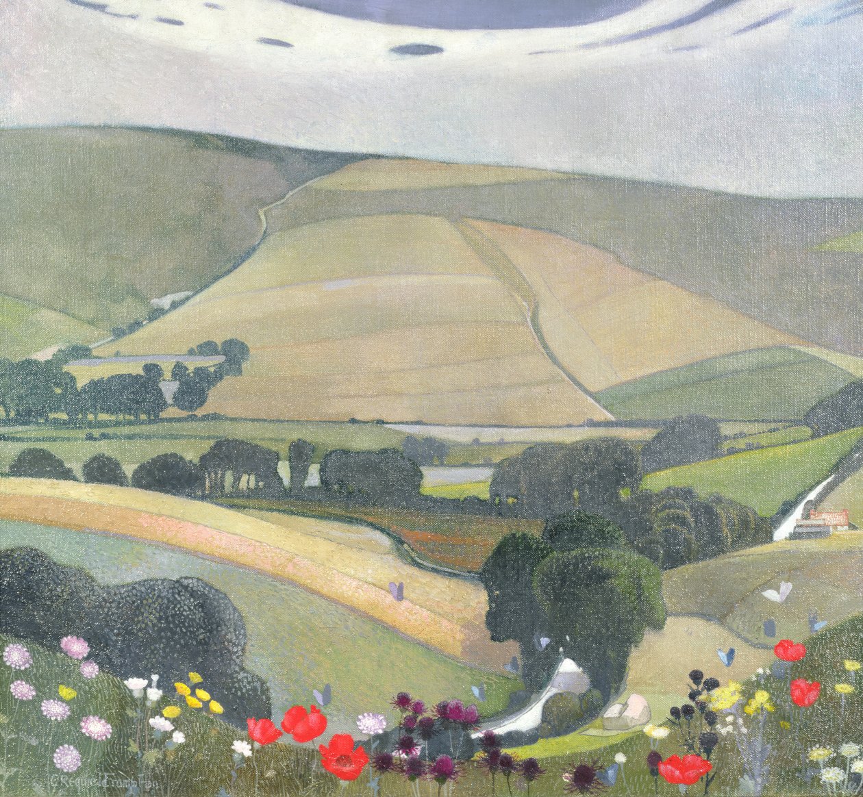Collina di Thunderbarrow, vicino a Bramber da Edward Reginald Frampton