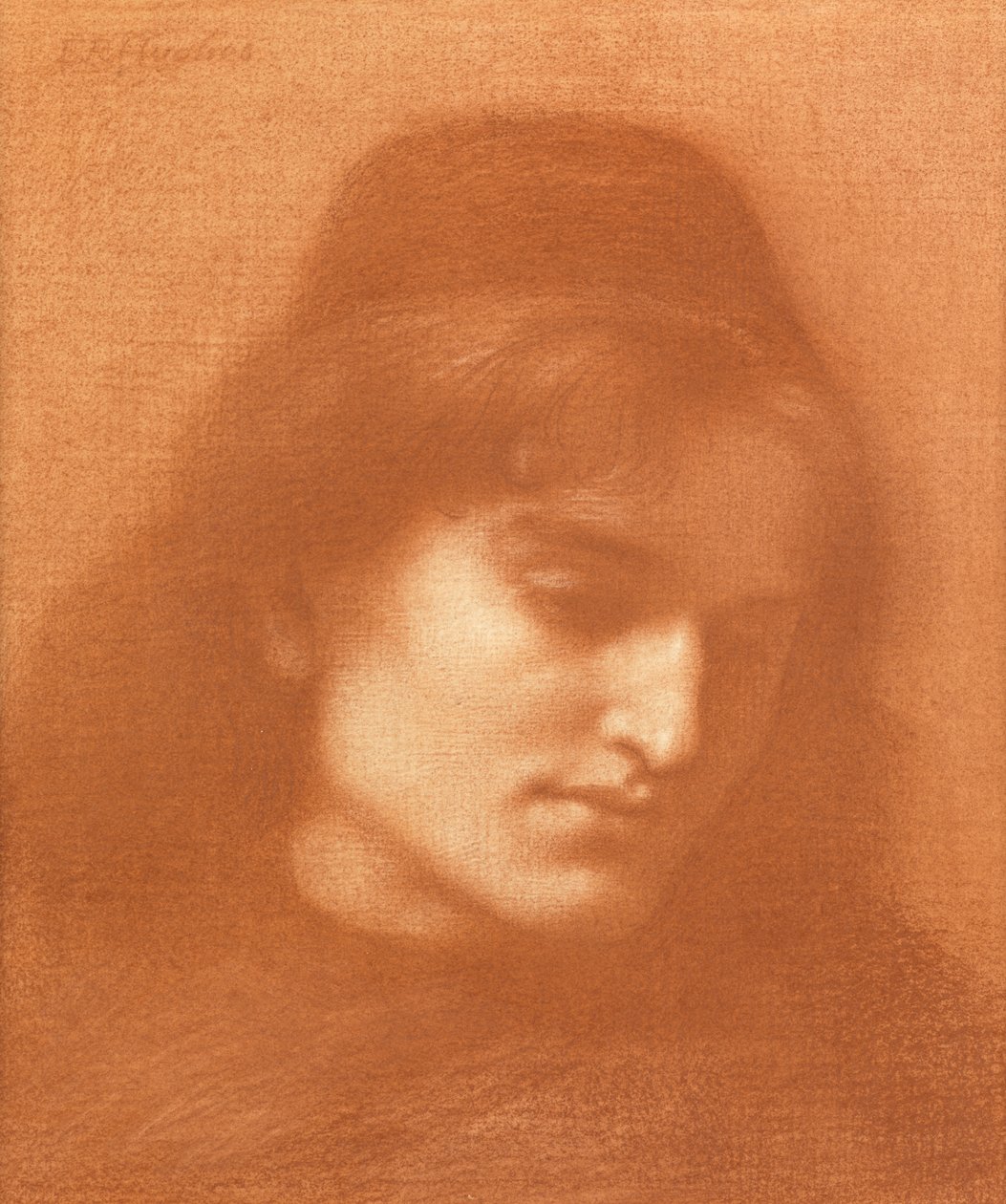 Studio di un uomo da Edward Robert Hughes
