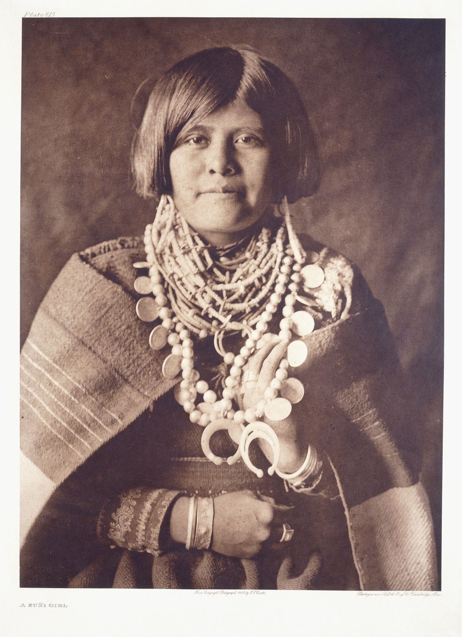 Una Ragazza Zuni da Edward Sheriff Curtis
