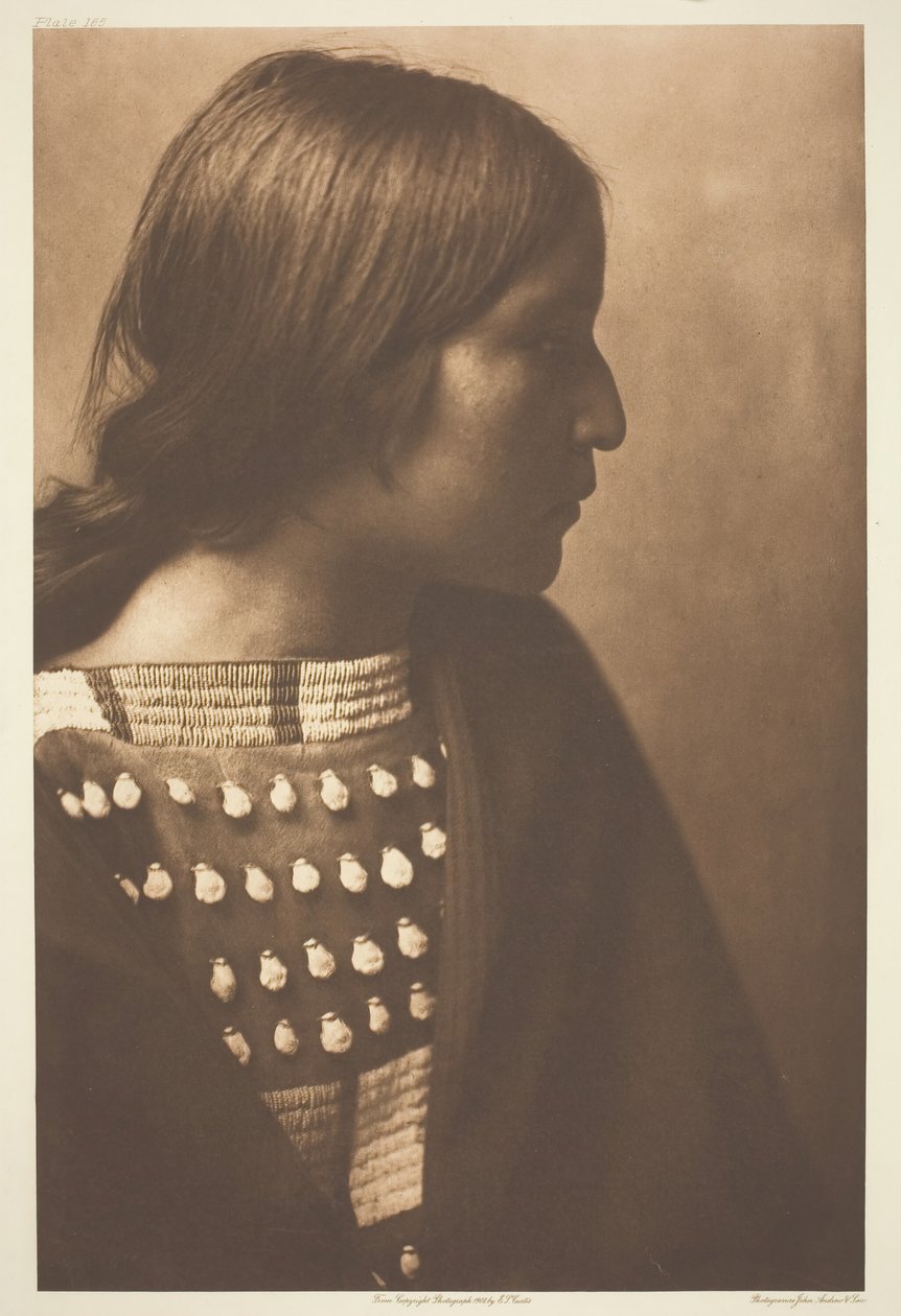 Ragazza Arikara, 1908 da Edward Sheriff Curtis