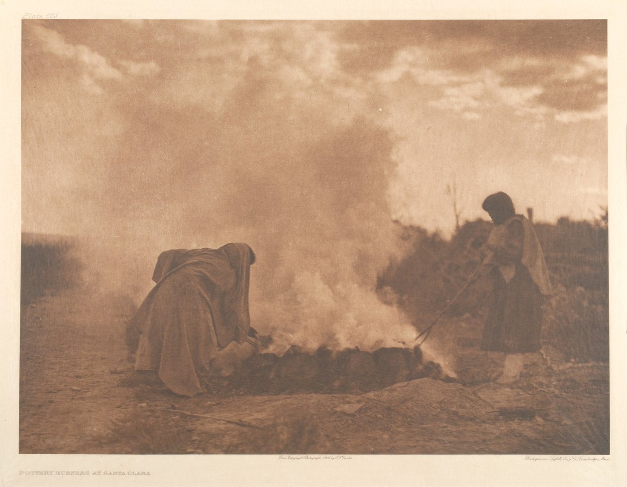 Bruciatori di ceramica a Santa Clara da Edward Sheriff Curtis