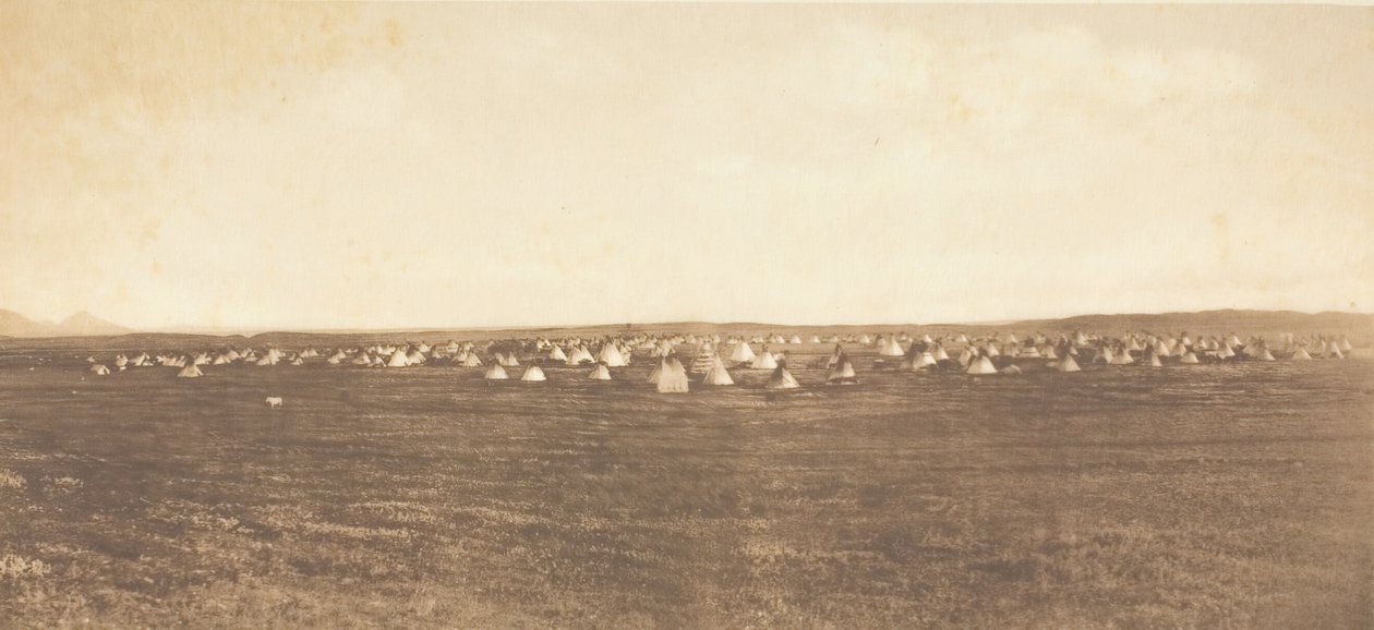 Accampamento della danza del sole - Piegan da Edward Sheriff Curtis