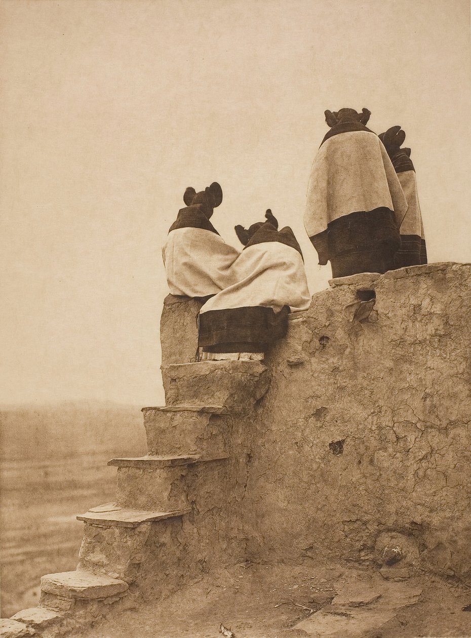 Guardando i ballerini, 1906 da Edward Sheriff Curtis
