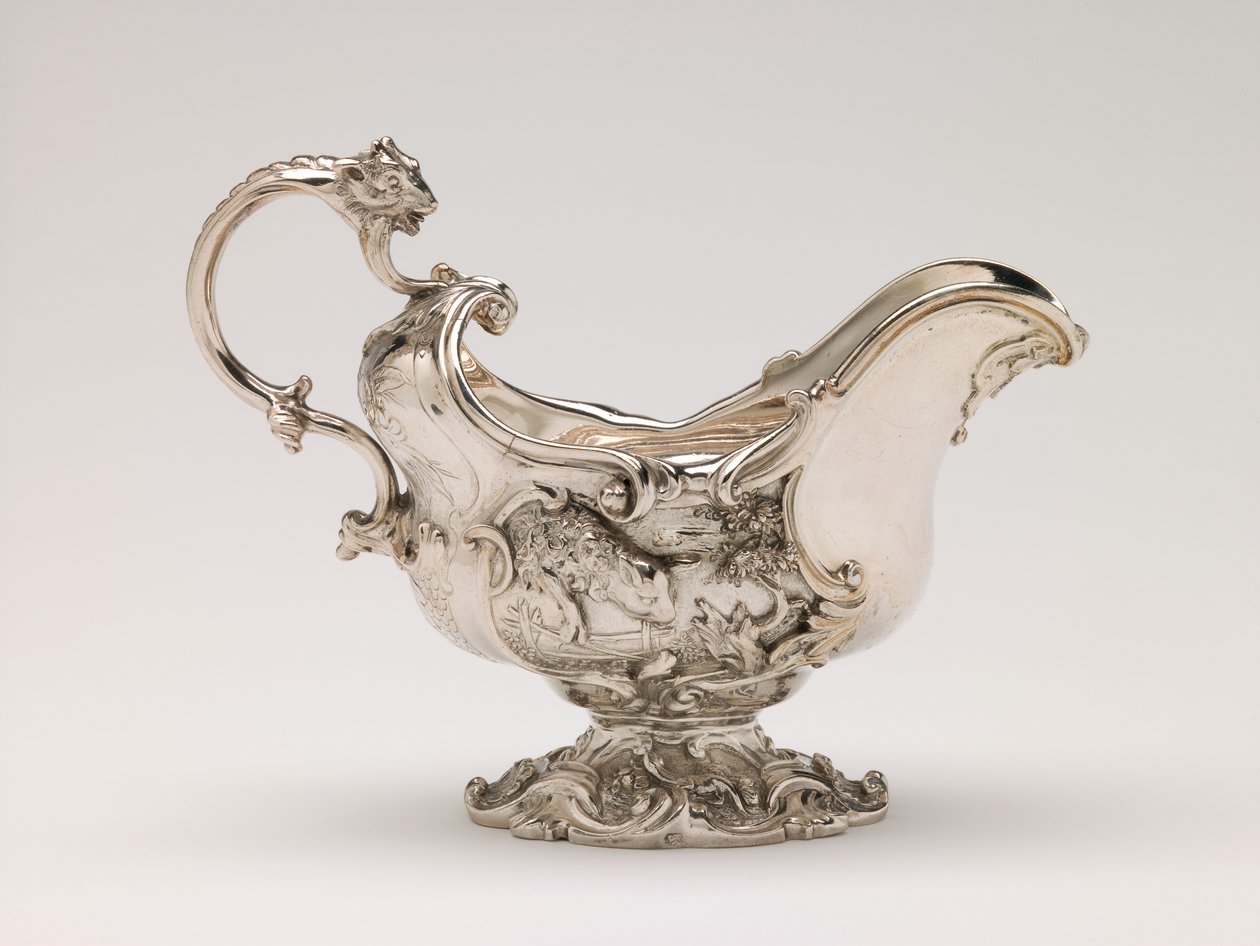 Brocca da crema, 1750 circa (argento) da Edward Wakelin