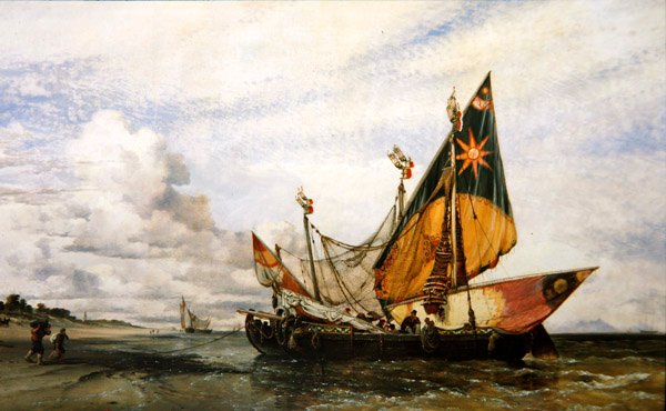 Scena di spiaggia da Edward William Cooke