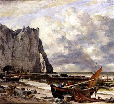 Etretat, Spiaggia con Arco da Edward William Cooke