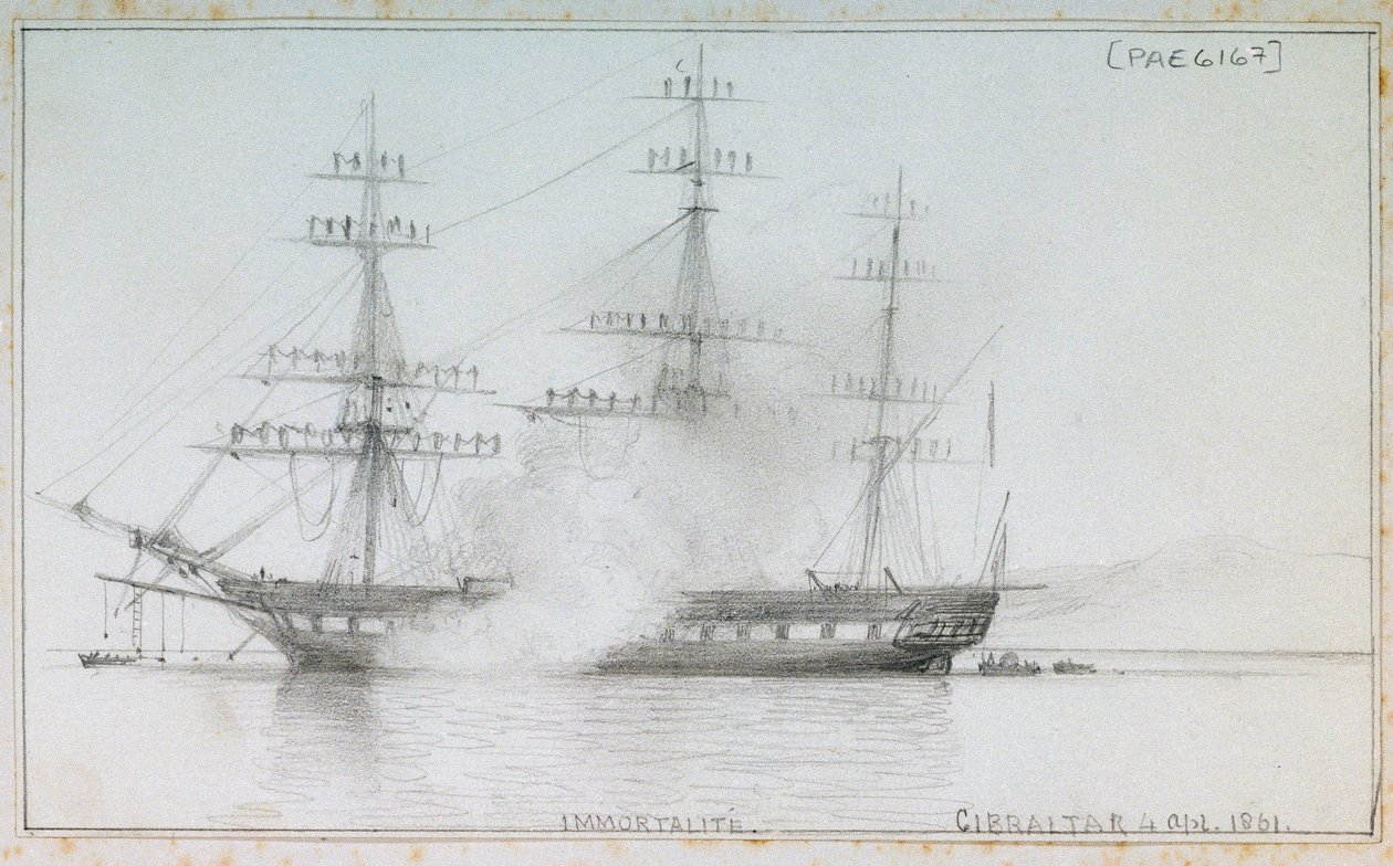 Immortalità, Gibilterra, 4 aprile 1861 da Edward William Cooke