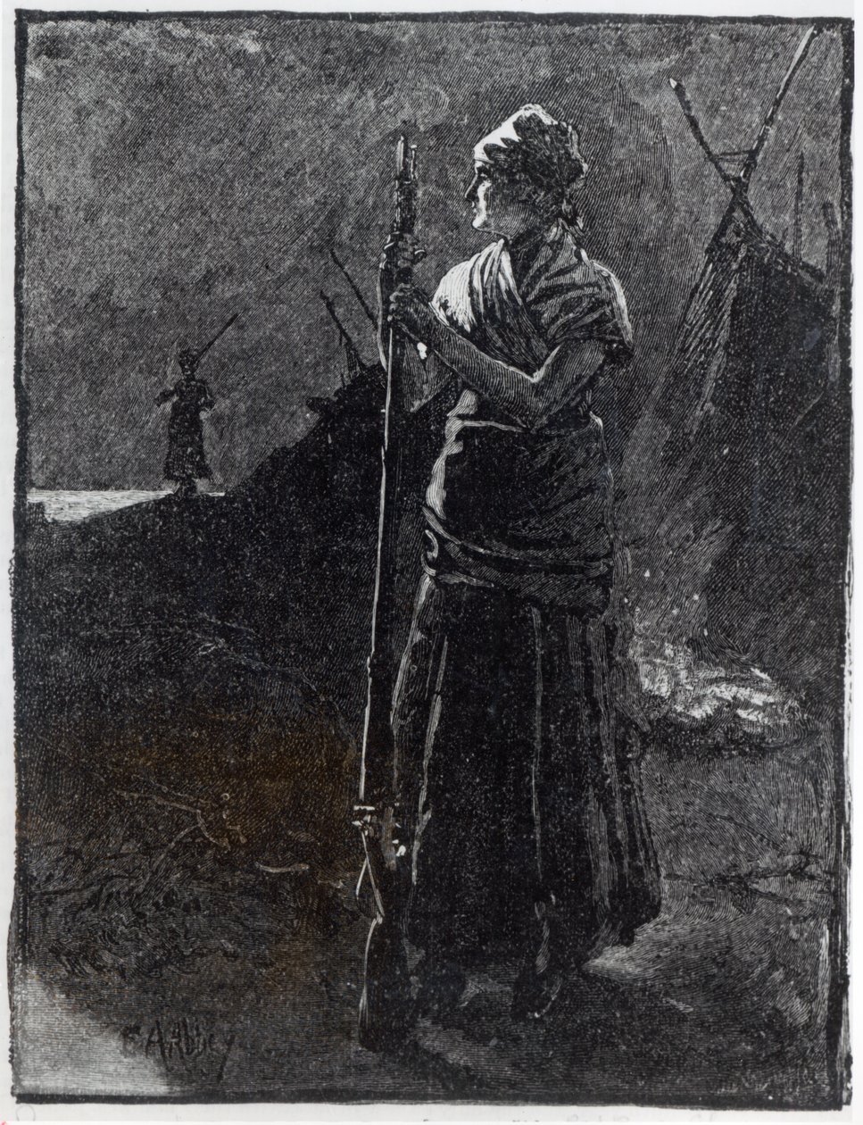 Un Colono del Fiume Rosso, 1878 da Edwin Austin Abbey