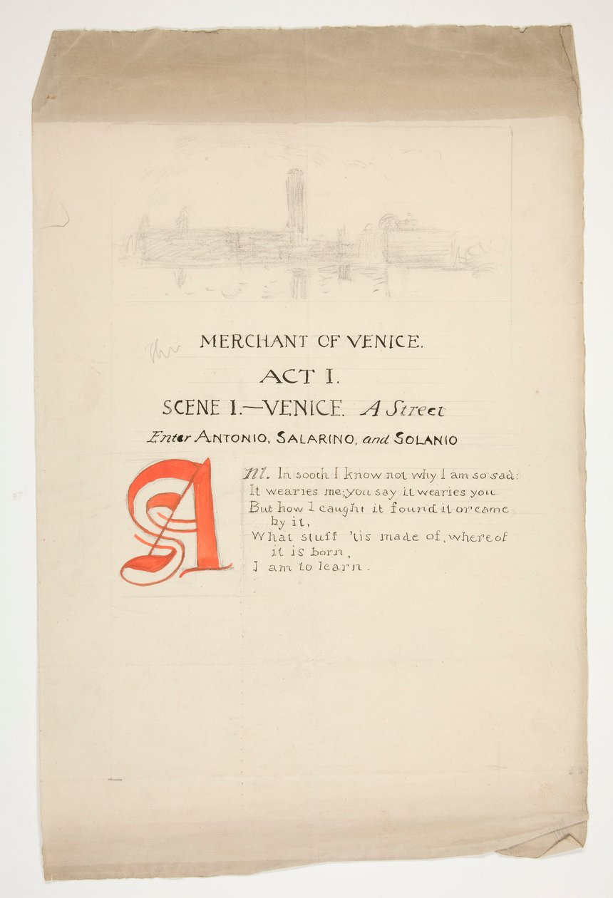 1a pagina di da Edwin Austin Abbey
