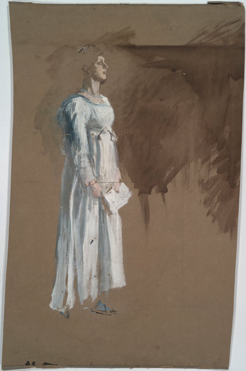 Una figura in abito classico da Edwin Austin Abbey