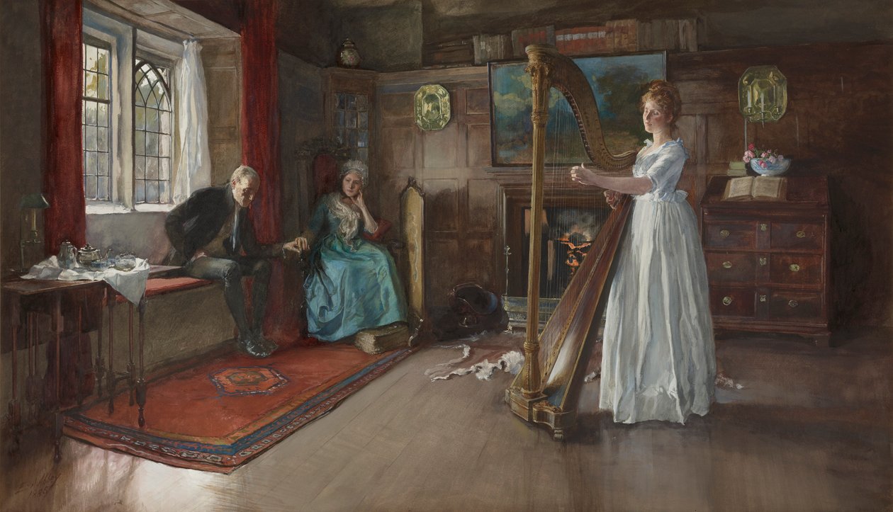 Una Vecchia Canzone da Edwin Austin Abbey