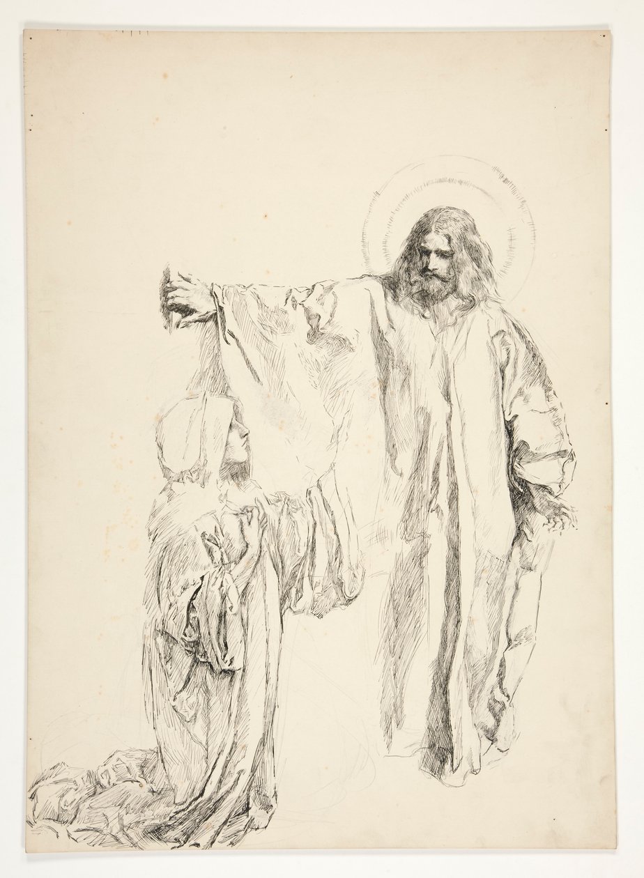 Cristo e Maria Maddalena da Edwin Austin Abbey