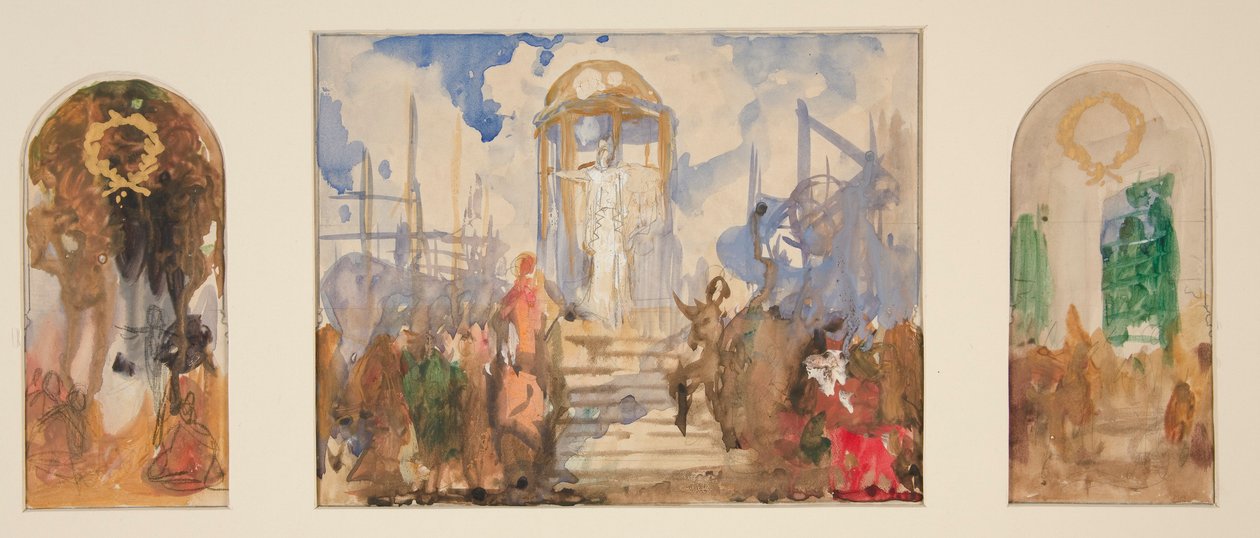 Studi di composizione da Edwin Austin Abbey