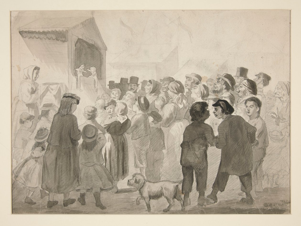 Scena di folla da Edwin Austin Abbey