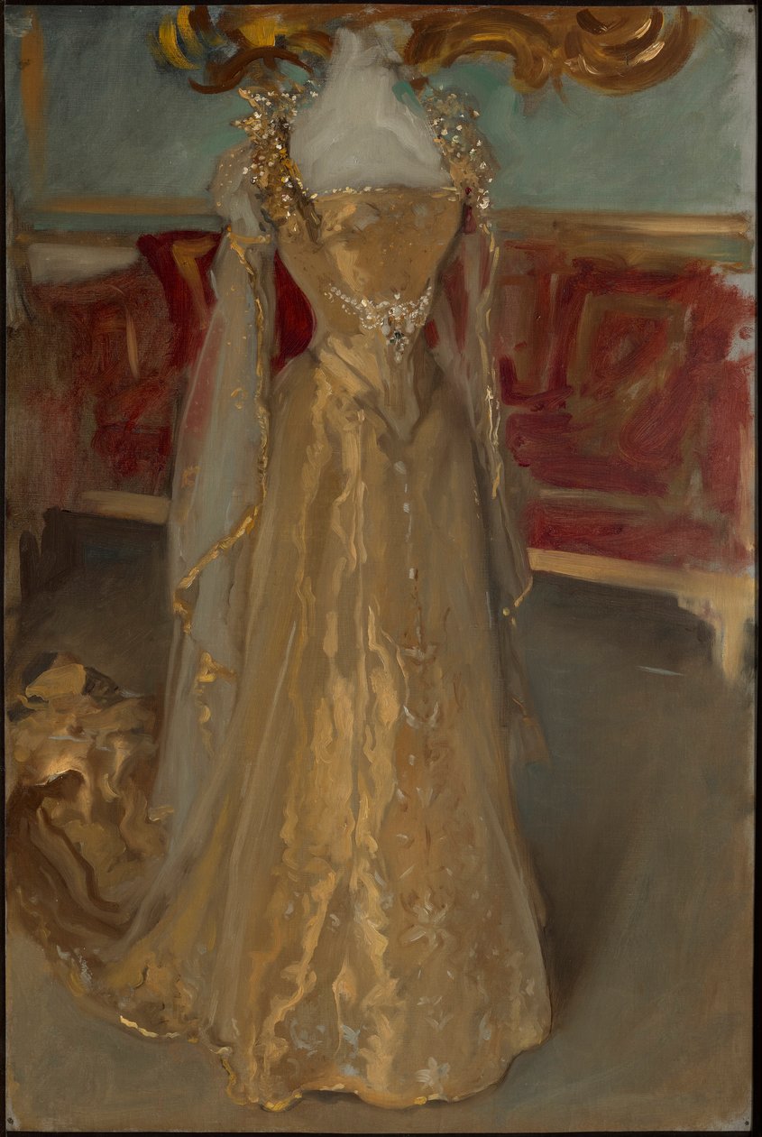 Studio di drappeggio della Regina Alessandra da Edwin Austin Abbey