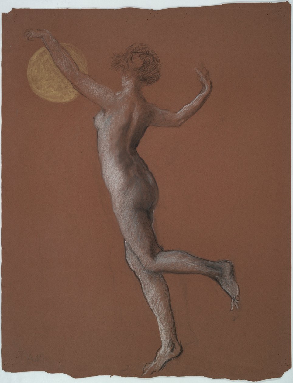 Studio di figura iniziale per da Edwin Austin Abbey