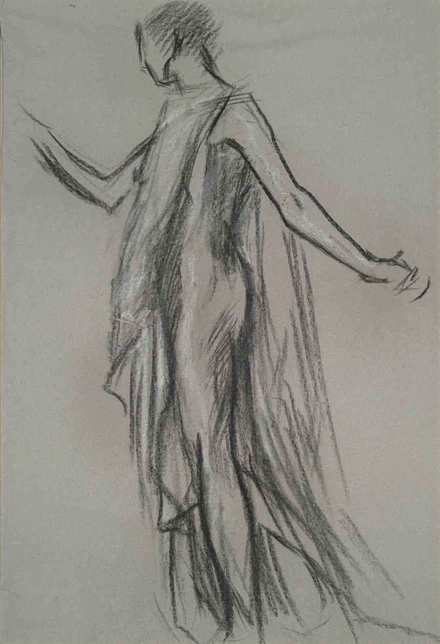 Studio preliminare per figura da Edwin Austin Abbey