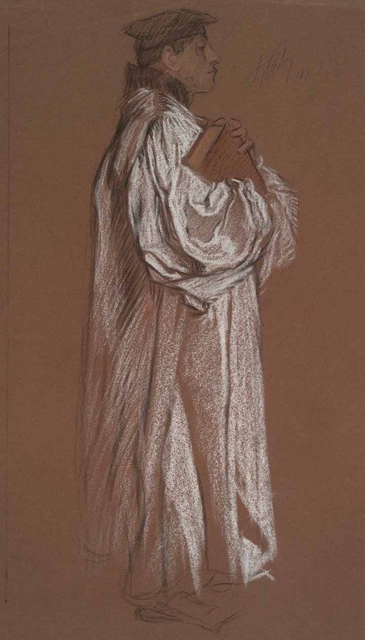 Figura per il processo di Caterina da Edwin Austin Abbey