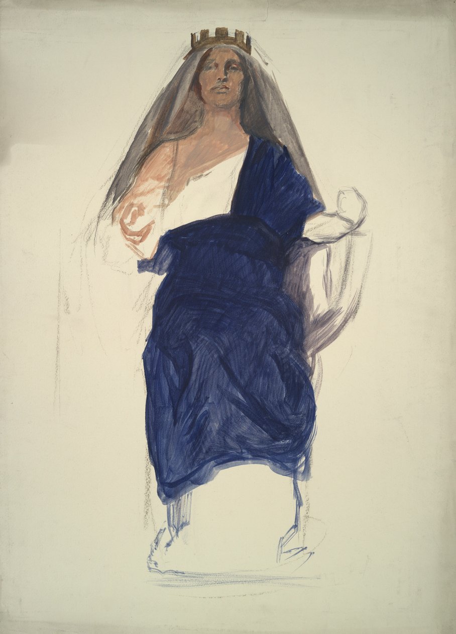 Studio di figura per da Edwin Austin Abbey