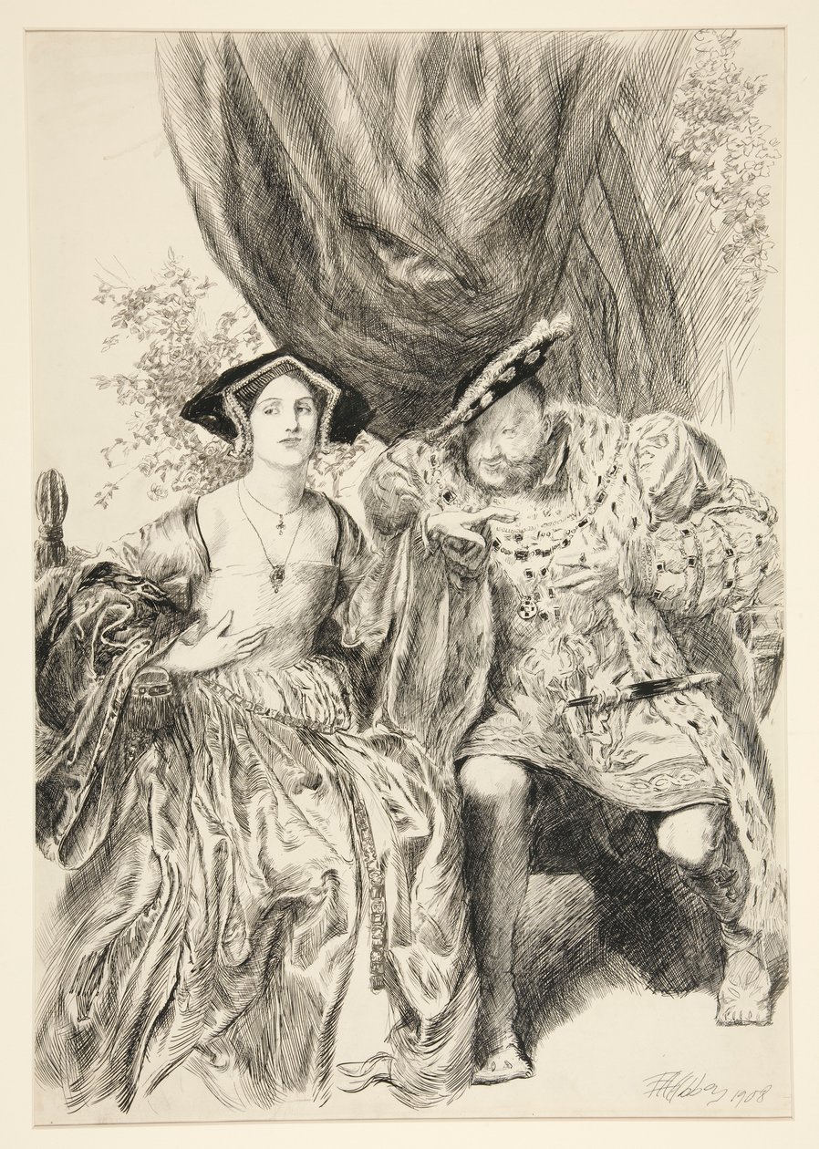 Enrico e Anna Bolena. Re Enrico: da Edwin Austin Abbey