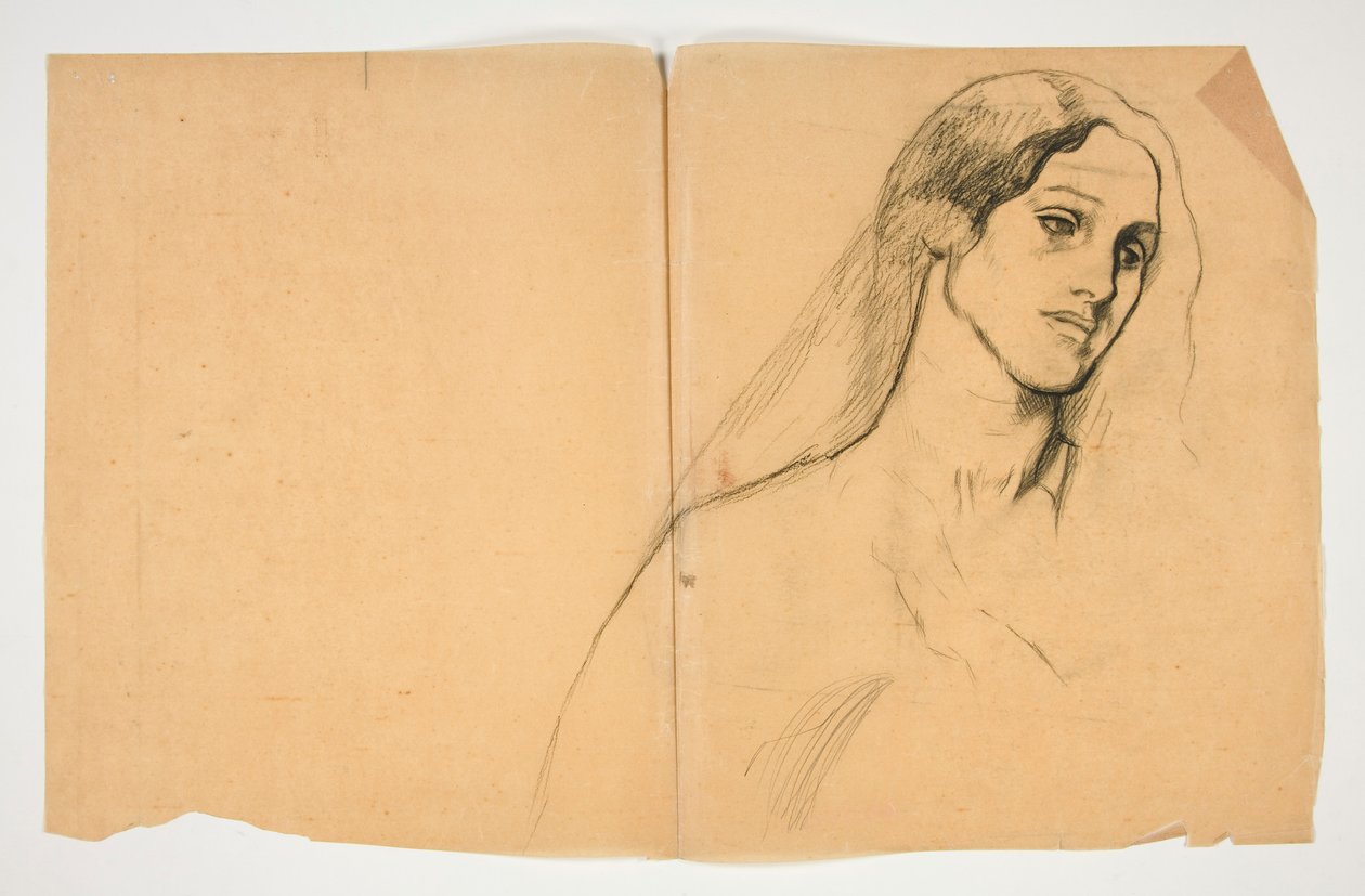Studio di una donna da Edwin Austin Abbey
