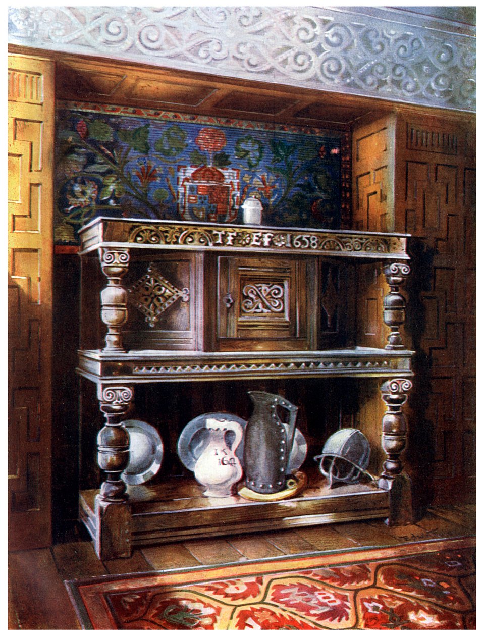 Credenza da corte, 1910 da Edwin Foley