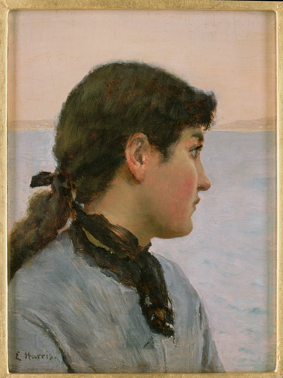 Una pescatrice, Newlyn da Edwin Harris
