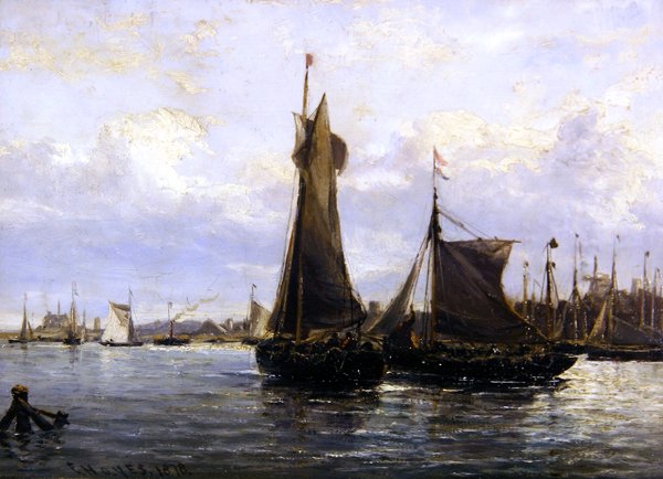 Porto di Gorlston, 1878 da Edwin Hayes