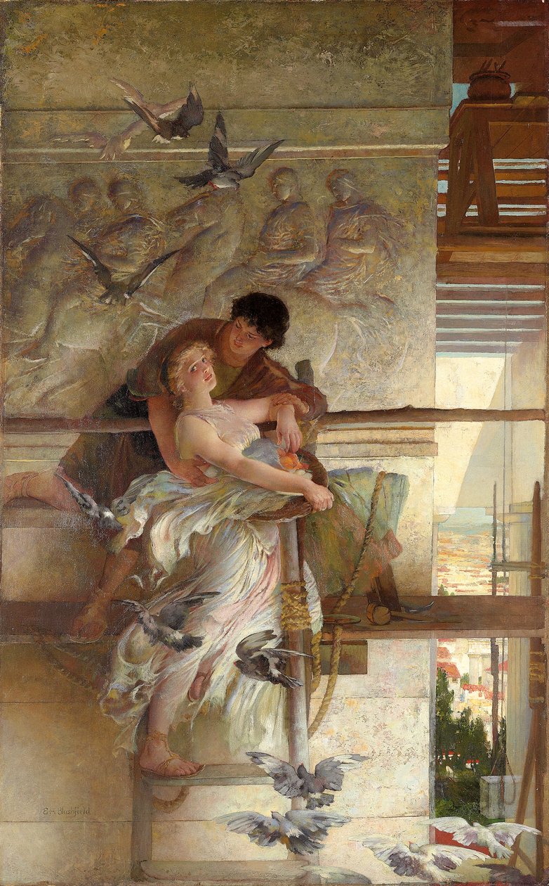 Sotto le gronde del tempio da Edwin Howland Blashfield